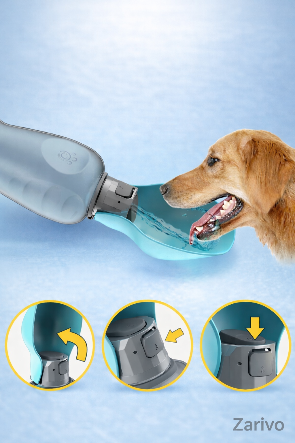Tragbare Hunde-Wasserflasche