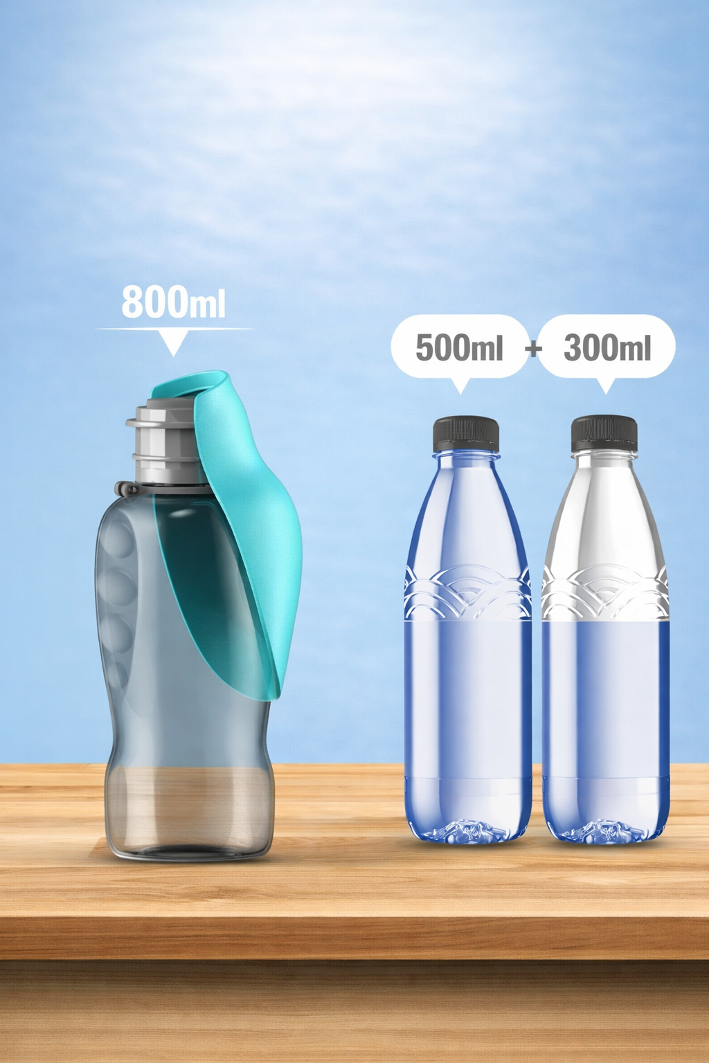 Tragbare Hunde-Wasserflasche
