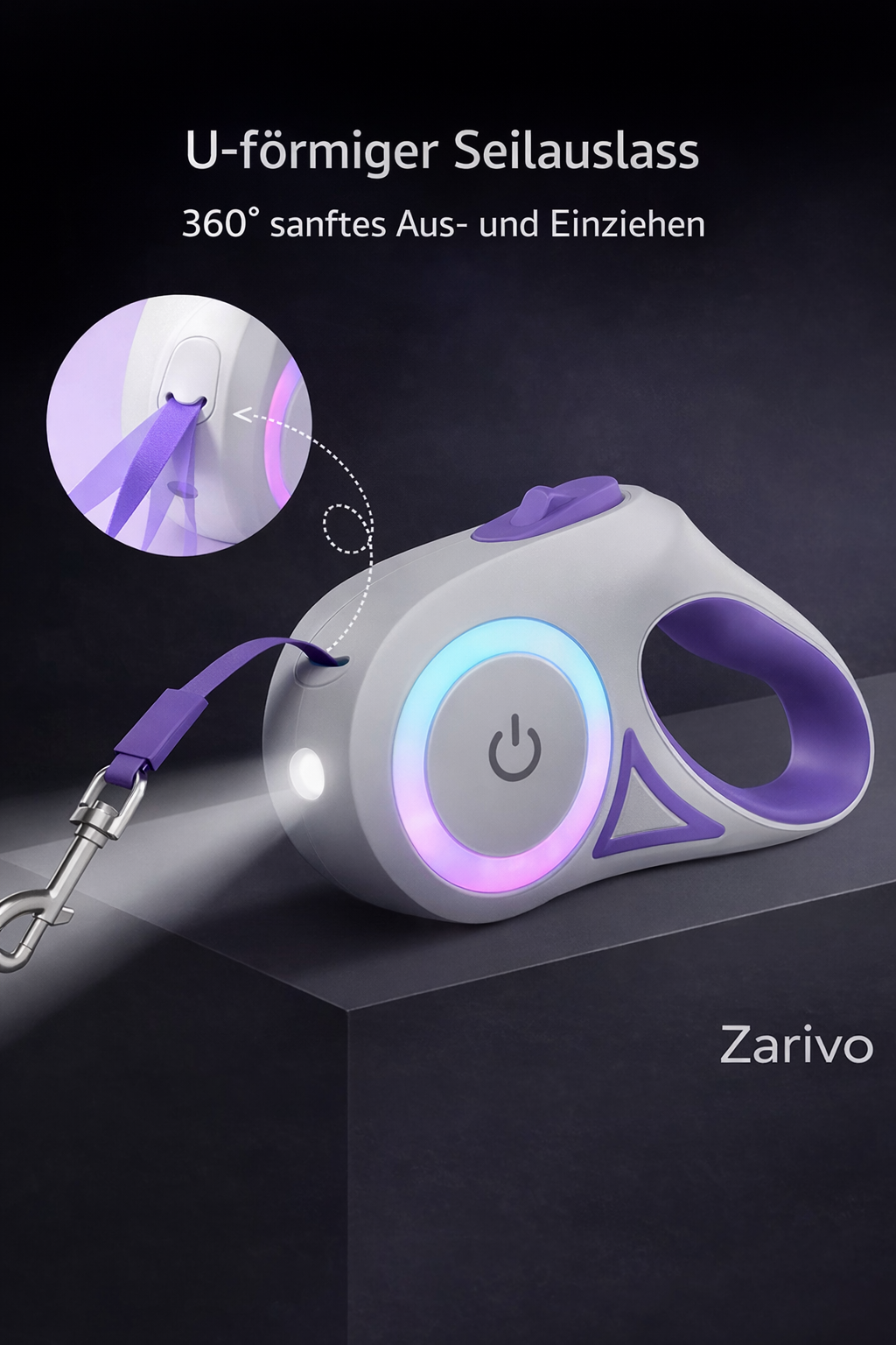 LED-Rollleine für Hunde – mit Licht