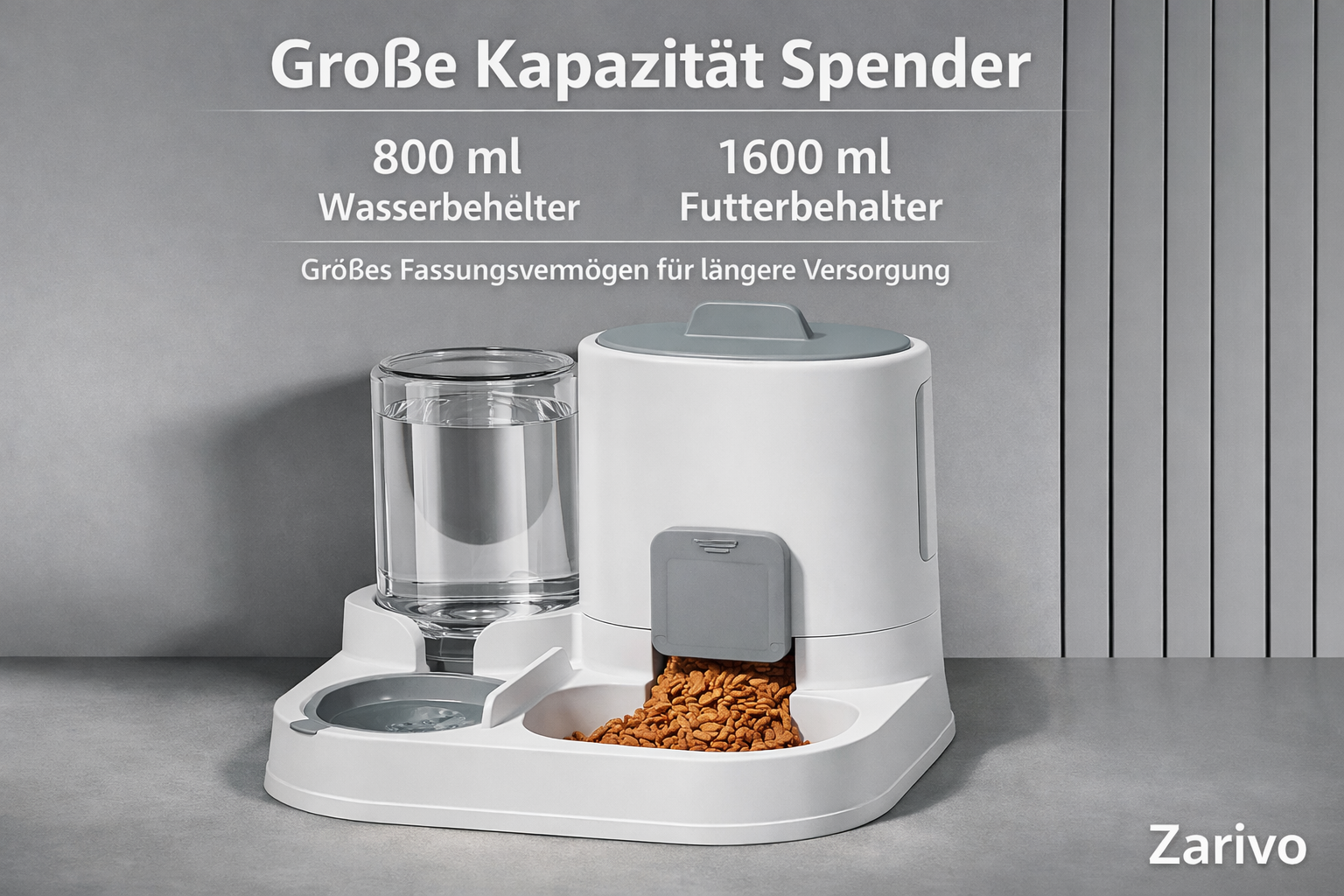 Automatischer 2-in-1 Futter- & Wasserspender