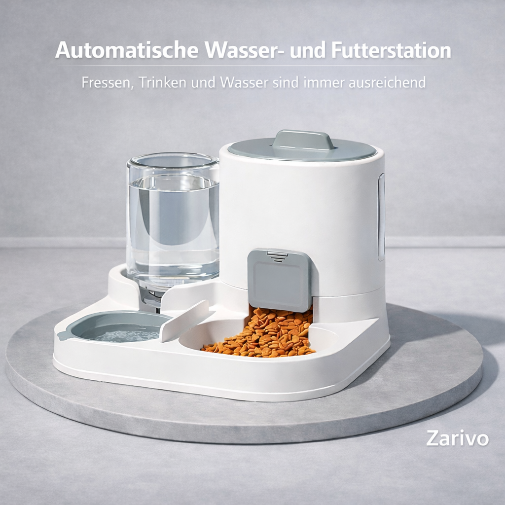 Automatischer 2-in-1 Futter- & Wasserspender